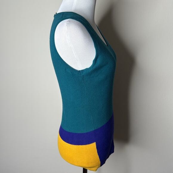 Etro Color Block Ribbed Tank - Picture 3 of 6